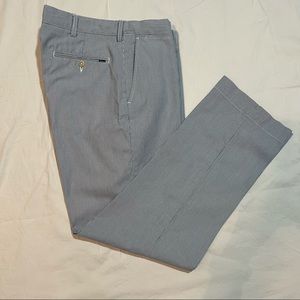 Polo Ralph Lauren Blue/White Striped Chambray Mens Pants 36x32